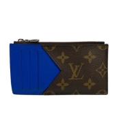 Pre-owned Canvas wallets Louis Vuitton Vintage , Blue , Dames