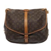 Pre-owned Canvas louis-vuitton-bags Louis Vuitton Vintage , Brown , Da...