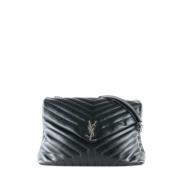 Pre-owned Leather shoulder-bags Yves Saint Laurent Vintage , Black , D...