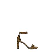 Pre-owned Leather sandals Yves Saint Laurent Vintage , Brown , Dames