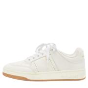 Pre-owned Leather sneakers Yves Saint Laurent Vintage , White , Heren