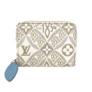 Pre-owned Canvas wallets Louis Vuitton Vintage , White , Dames