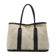 Pre-owned Canvas handbags Hermès Vintage , Gray , Dames