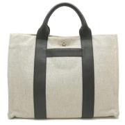 Pre-owned Canvas totes Hermès Vintage , Beige , Dames