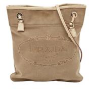 Pre-owned Canvas prada-bags Prada Vintage , Beige , Dames