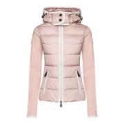 Zip Up Cardigan Sweaters Moncler , Pink , Dames