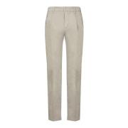 Beige Op Maat Gemaakte Broek voor Mannen Incotex , Beige , Heren