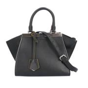 Pre-owned Leather fendi-bags Fendi Vintage , Black , Dames