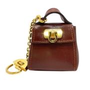 Pre-owned Leather handbags Salvatore Ferragamo Pre-owned , Brown , Dam...