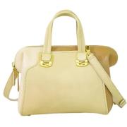 Pre-owned Leather fendi-bags Fendi Vintage , Beige , Dames