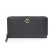 Pre-owned Leather wallets Gucci Vintage , Black , Dames