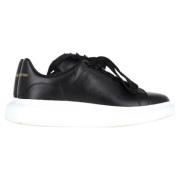 Pre-owned Leather sneakers Alexander McQueen Pre-owned , Black , Dames