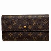 Pre-owned Canvas wallets Louis Vuitton Vintage , Brown , Dames