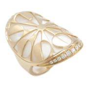 Pre-owned Metal rings Bvlgari Vintage , White , Dames