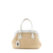 Pre-owned Leather fendi-bags Fendi Vintage , White , Dames