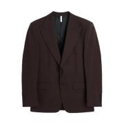 Lichte Wol Single-Breasted Blazer (Bruin) Sunflower , Brown , Heren