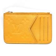 Pre-owned Canvas wallets Louis Vuitton Vintage , Yellow , Dames