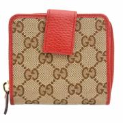 Pre-owned Canvas wallets Gucci Vintage , Brown , Dames