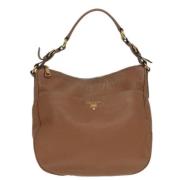 Pre-owned Leather prada-bags Prada Vintage , Brown , Dames