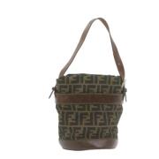 Pre-owned Canvas fendi-bags Fendi Vintage , Brown , Dames