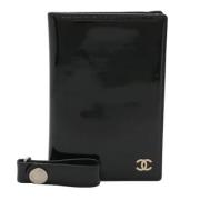 Pre-owned Leather wallets Chanel Vintage , Black , Dames