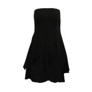 Pre-owned Polyester dresses Yohji Yamamoto Pre-owned , Black , Dames