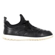 Pre-owned Leather sneakers Valentino Vintage , Black , Heren