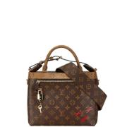 Pre-owned Canvas handbags Louis Vuitton Vintage , Brown , Dames