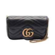 Pre-owned Leather gucci-bags Gucci Vintage , Black , Dames