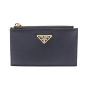 Pre-owned Leather wallets Prada Vintage , Black , Dames