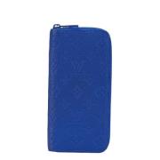 Pre-owned Leather wallets Louis Vuitton Vintage , Blue , Dames