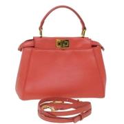 Pre-owned Leather fendi-bags Fendi Vintage , Orange , Dames