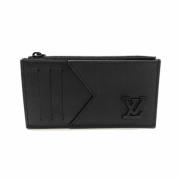 Pre-owned Leather wallets Louis Vuitton Vintage , Black , Dames