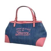 Pre-owned Denim gucci-bags Gucci Vintage , Blue , Dames