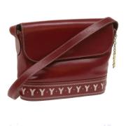 Pre-owned Leather shoulder-bags Yves Saint Laurent Vintage , Red , Dam...