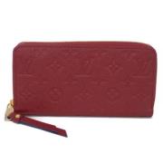 Pre-owned Leather wallets Louis Vuitton Vintage , Red , Dames