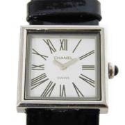 Pre-owned Stainless Steel watches Chanel Vintage , White , Dames