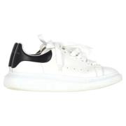 Pre-owned Leather sneakers Alexander McQueen Pre-owned , White , Heren