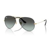 Klassieke Aviator zonnebril Zwart met blauwe lenzen Ray-Ban , Black , ...