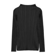 Zwarte Shirt voor Stijlvolle Look Issey Miyake , Black , Dames