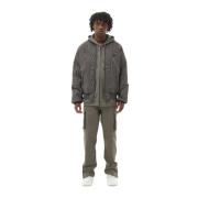 Bomber Quilted Gunmetal Filling Pieces , Gray , Heren