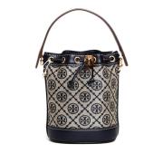 Stijlvolle Blauwe Handtas met Beige Accents Tory Burch , Multicolor , ...