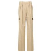 Casual Denim Broek Sportmax , Brown , Dames