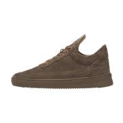 Low Top Suede All Taupe Filling Pieces , Brown , Heren