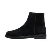 Western Chelsea Suede Black Filling Pieces , Black , Heren