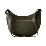 Groene Militaire Luna Tas Borbonese , Green , Dames