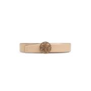 Leren riem Tory Burch , Beige , Dames