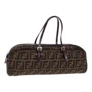 Pre-owned Canvas fendi-bags Fendi Vintage , Brown , Dames