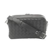 Pre-owned Leather shoulder-bags Bottega Veneta Vintage , Gray , Dames