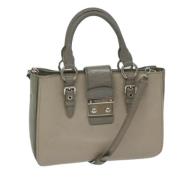 Pre-owned Leather handbags Miu Miu Pre-owned , Gray , Dames